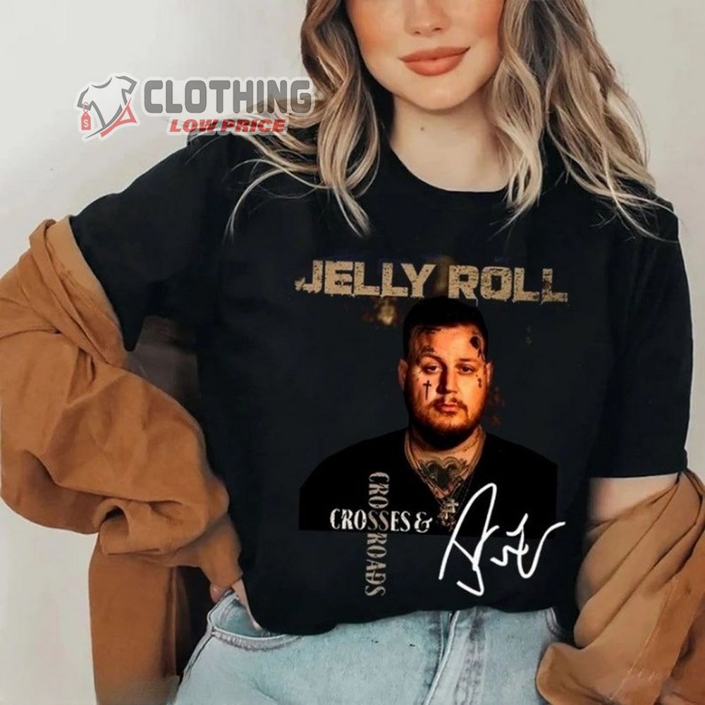 Jelly Roll Backroad Baptism Tour 2023 Shirt, Vintage Jelly Roll Signature Shirt, Jelly Roll New Haircut Merch