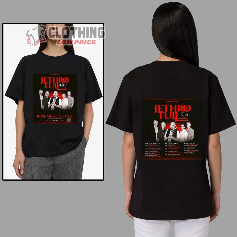 Jethro Tull US World Tour 2023 Merch, The Seven Decades Jethro Tull Shirt, Jethro Tull World Tour 2023 T-Shirt