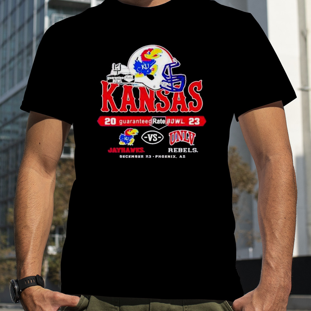 Kansas Jayhawks Vs UNLV Rebels 2023 Guaranteed Rate Bowl December 26 Shirt