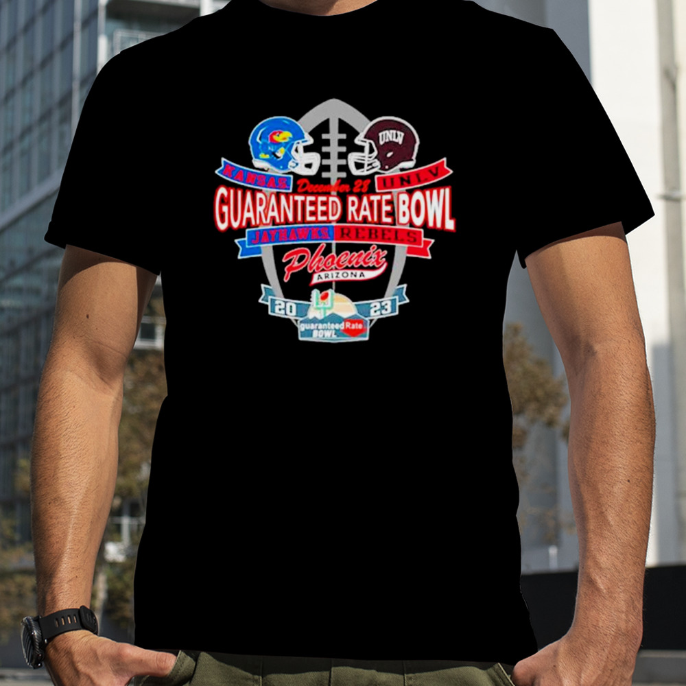 Kansas Jayhawks vs. UNLV Rebels 2023 Guaruntee Bowl Bound shirt