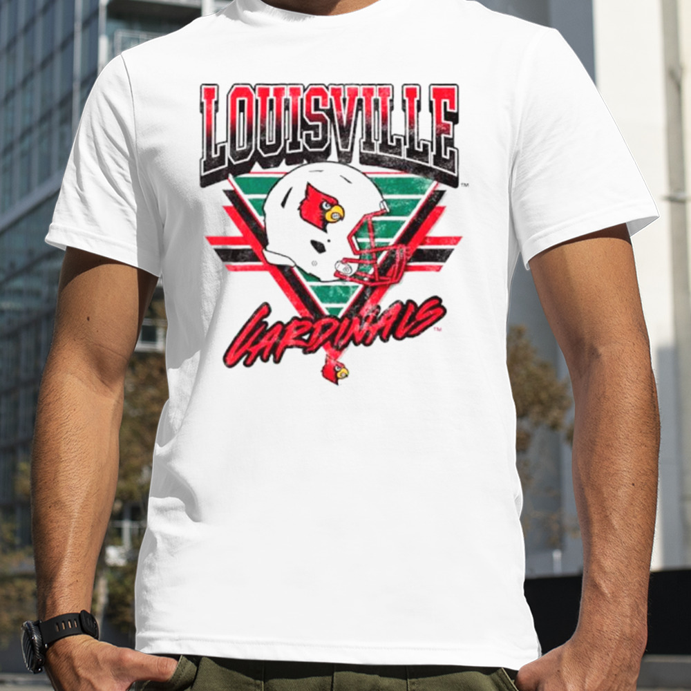 Louisville Cardinals Helmet triangle vintage shirt