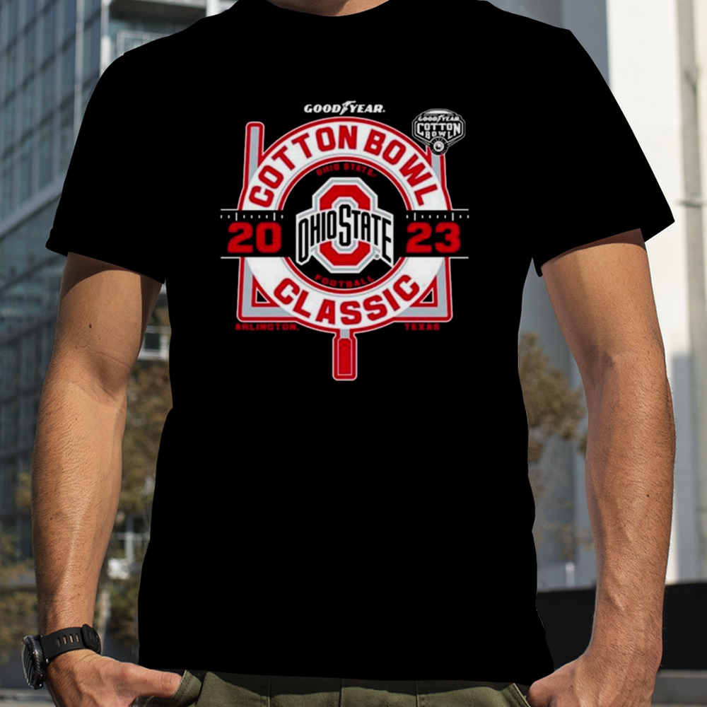 Ohio State Buckeyes 2023 Circle Cotton Bowl Bound T-shirt