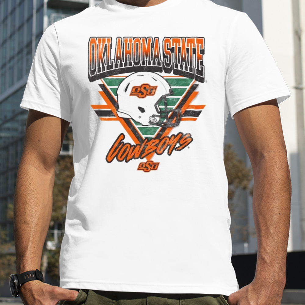 Oklahoma State Cowboys Helmet triangle vintage shirt