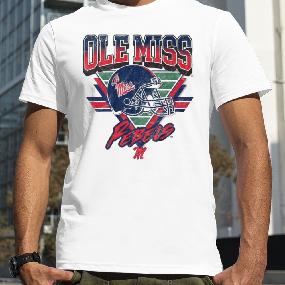 Ole Miss Rebels Helmet triangle vintage shirt