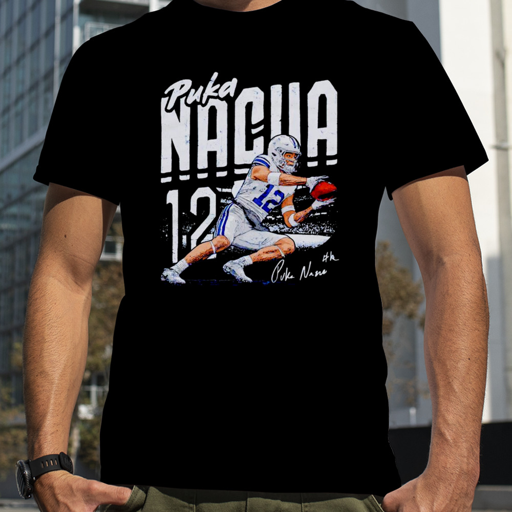 Puka Nacua College player name signature shirt