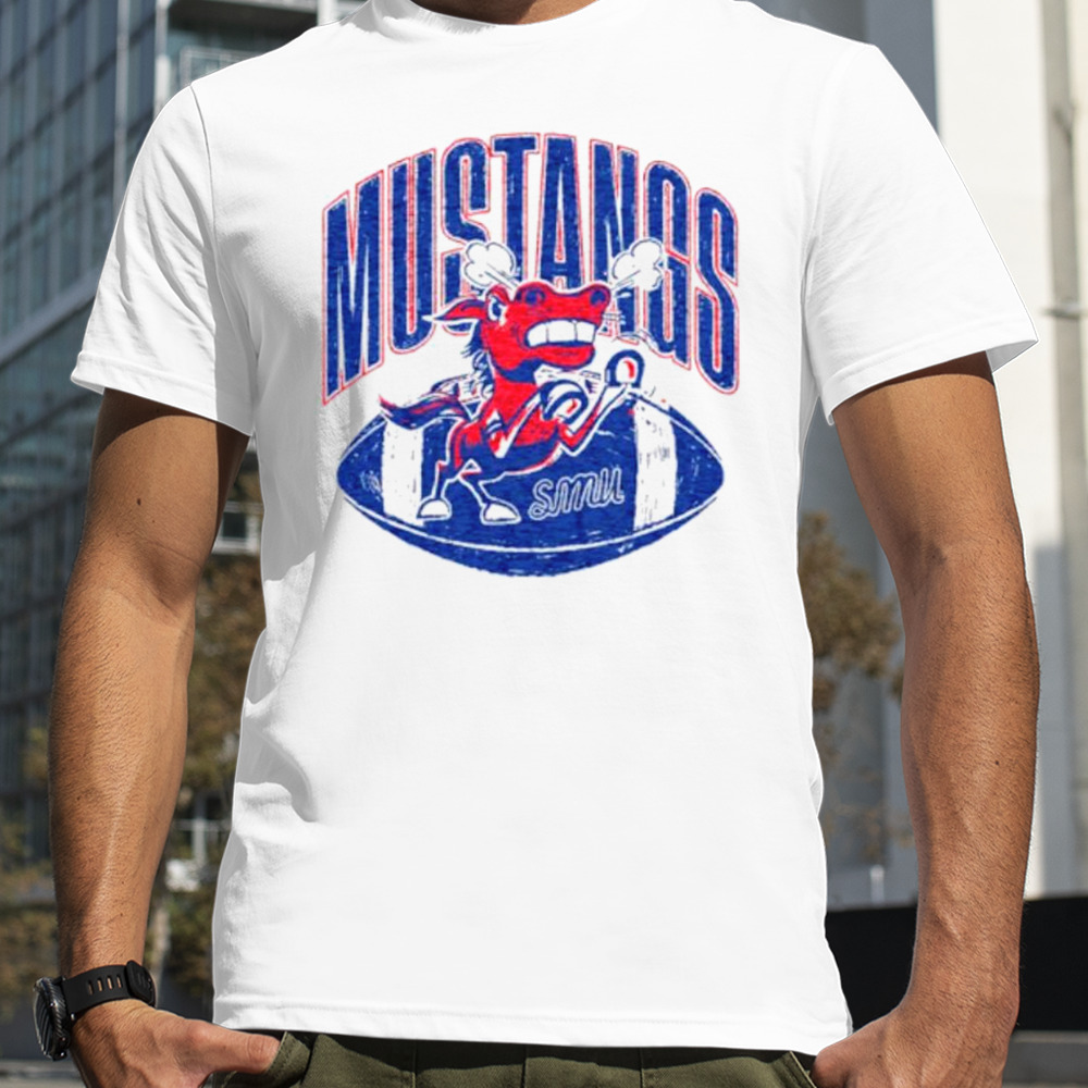 SMU Mustangs Angry Mustang football retro shirt