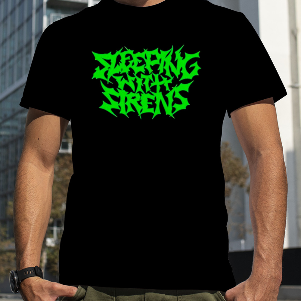 Sleeping with sirens metal logo shirt