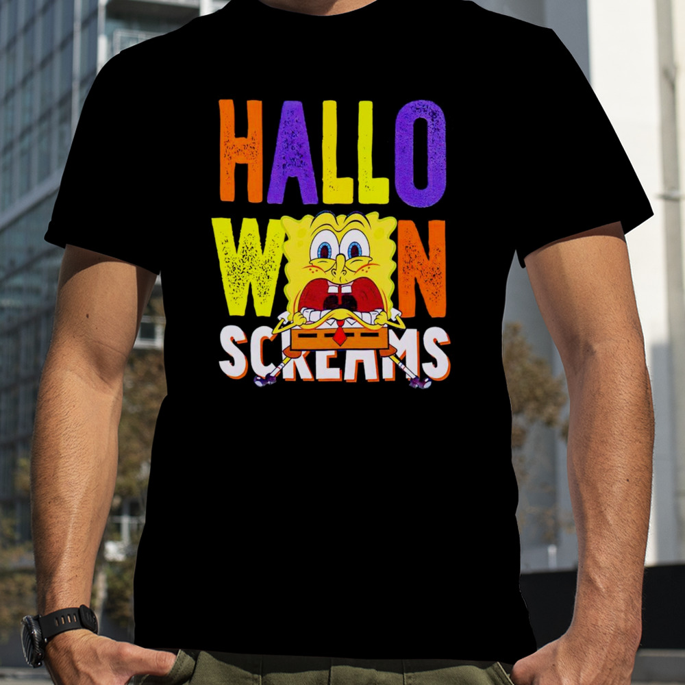 SpongeBob Halloween screams shirt