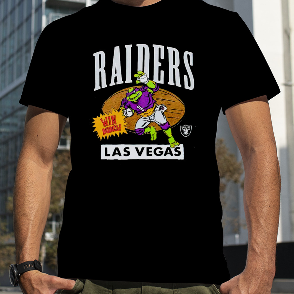 Teenage Mutant Ninja Turtles Donatello win dudes Las Vegas Raiders shirt