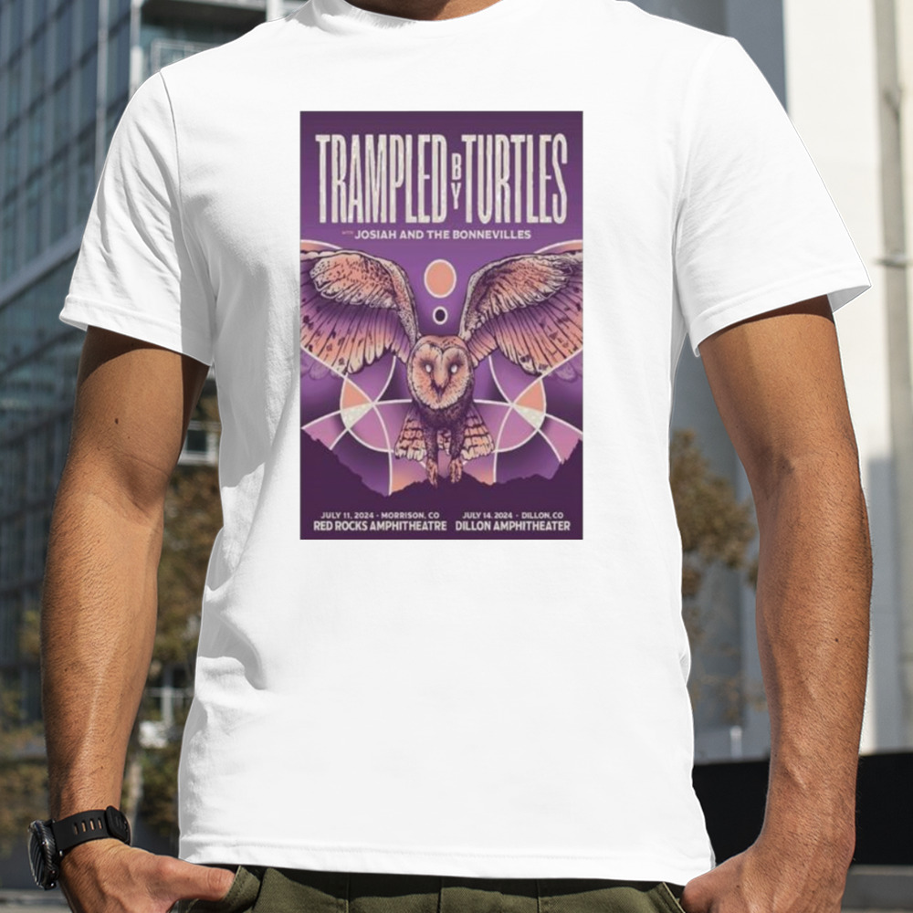 Trampled by Turtles July 14, 2024 Dillon Amphitheater Dillon, CO Poster Shirt