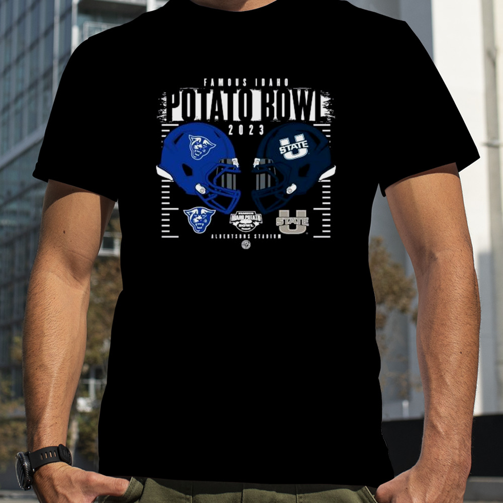 Utah State Aggies Vs Georgia State Panthers 2023 Famous Idaho Potato Bowl Head To Head Shirt