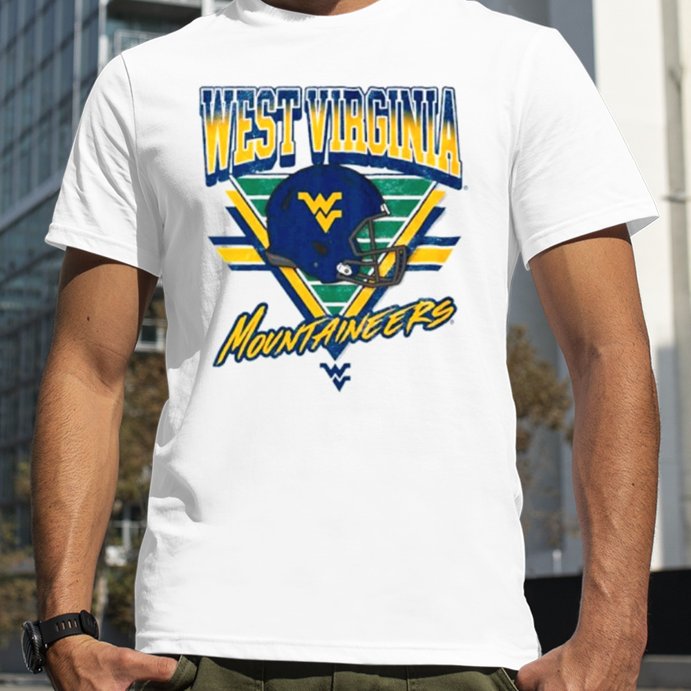 West Virginia Mountaineers Helmet triangle vintage shirt