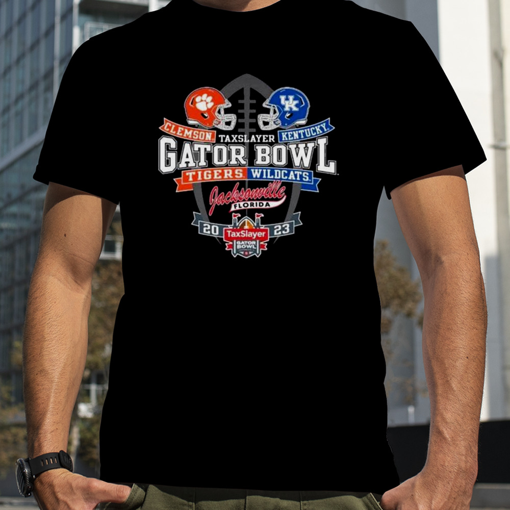 Helmet Clemson Tigers Vs Kentucky Wildcats TaxSlayer Gator Bowl Jacksonville 2023 Shirt