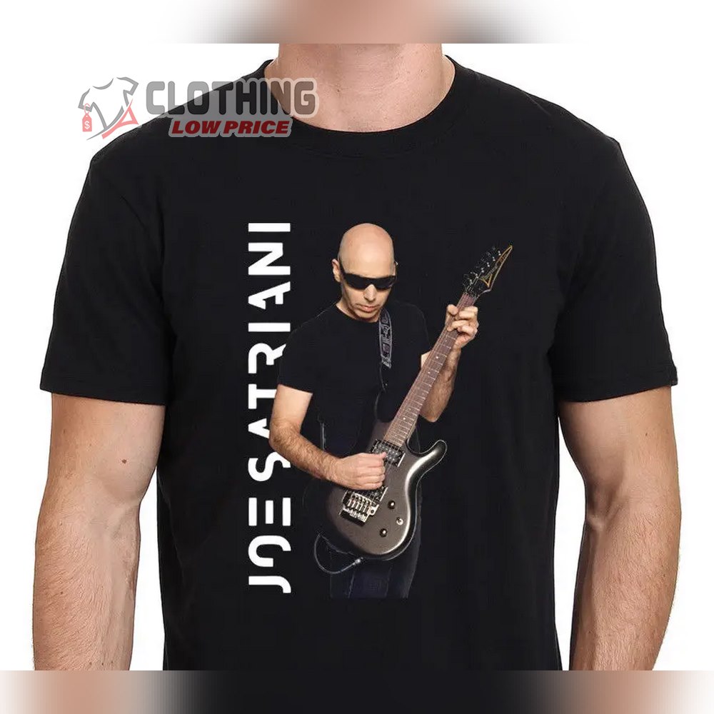 Joe Satriani Made Of Tears Black Shirt, Super Colossal Album Merch, Joe Satriani Greatest Hits Tee Shirts