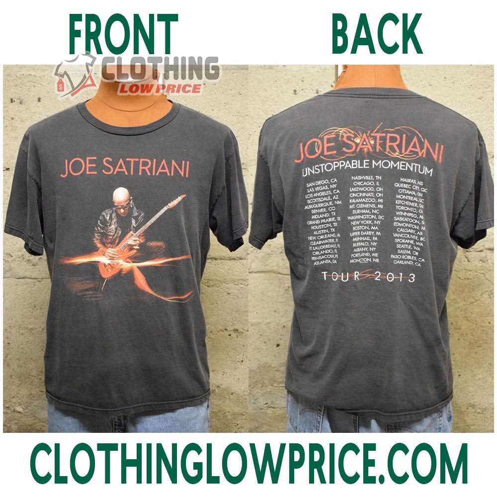 Joe Satriani Unstoppable Momentum Tour 2013 Shirt, Joe Satriani Earth 2022-2023 Tour Setlist Merch Sweatshirt