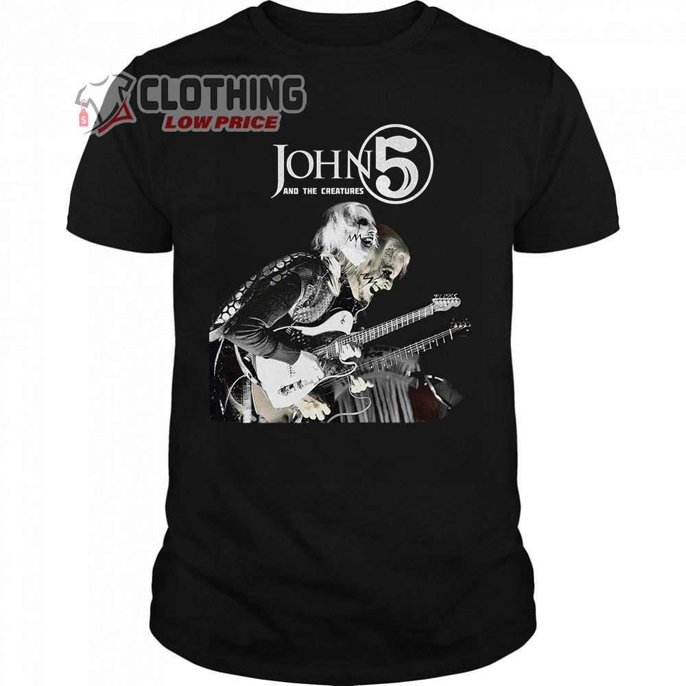 John 5 And The Creatures Albums Merch, John 5 And The Creatures Tour shirt, John 5 And The Creatures Tour 2024 T-Shirt