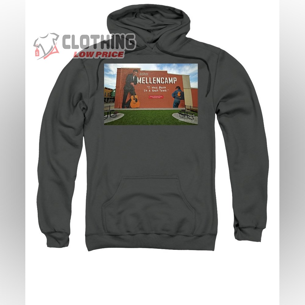 John Cougar Mellencamp Tour 2023 Hoodie, John Cougar Mellencamp Concert Hoodie, John Mellencamp Mural Seymour Indiana Steve Gass Merch