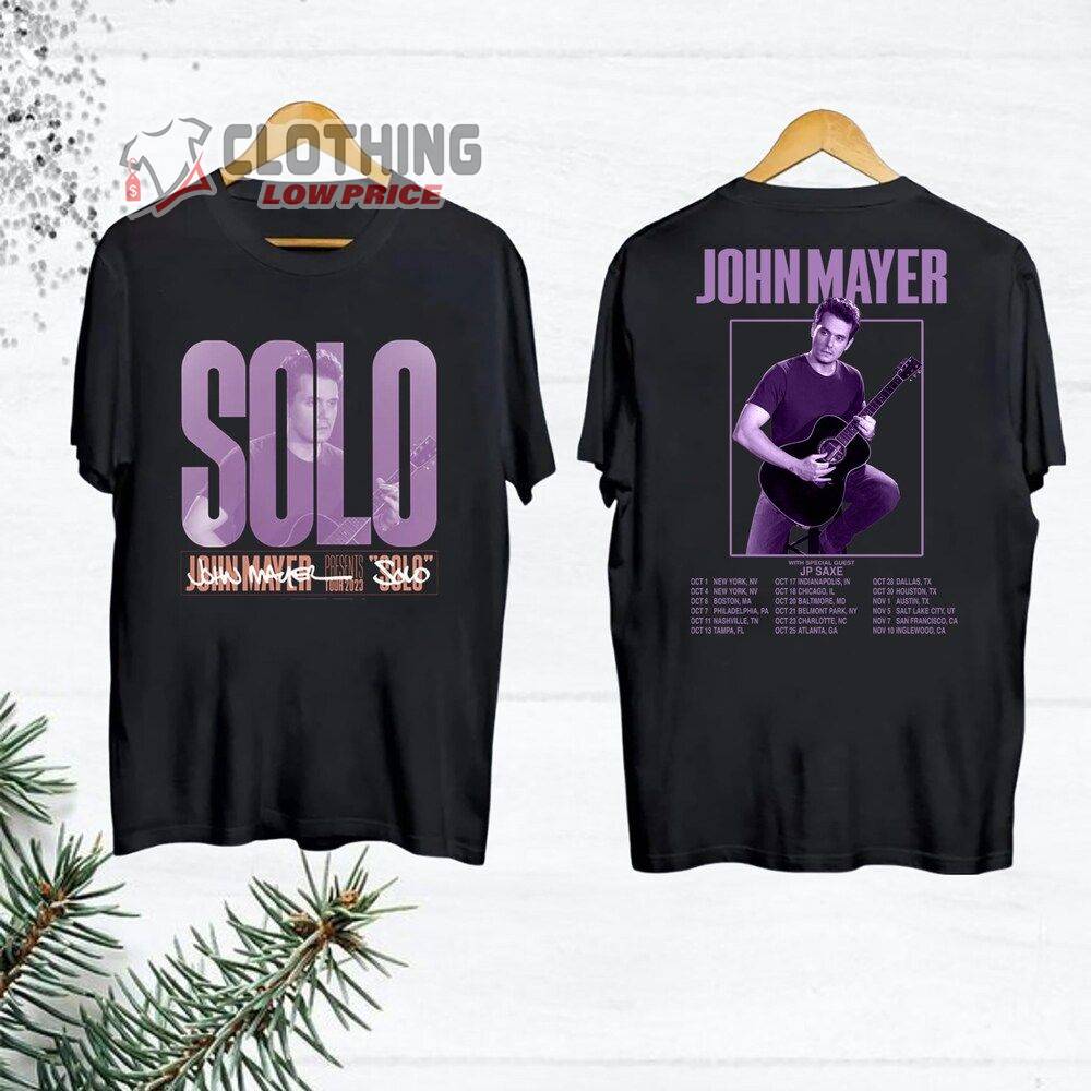 John Mayer Solo Tour 2023 With JP Saxe Merch, John Mayer 90S Vintage Shirt, John Mayer JP Saxe Sweatshirt, John Mayer Tour Dates 2023 T-Shirt