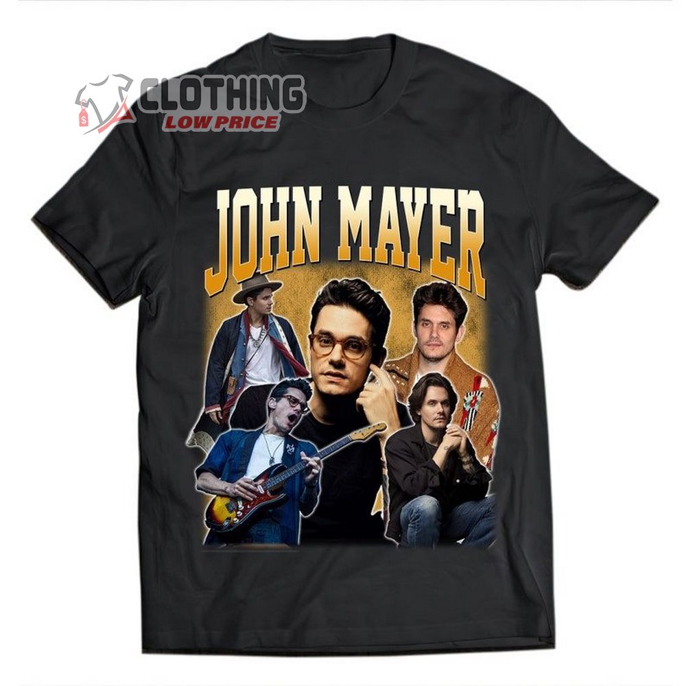 John Mayer Vintage 90s Unisex T-shirt, John Mayer Solo Tour 2023 T- Shirt, Ticketmaster John Mayer T- Shirt