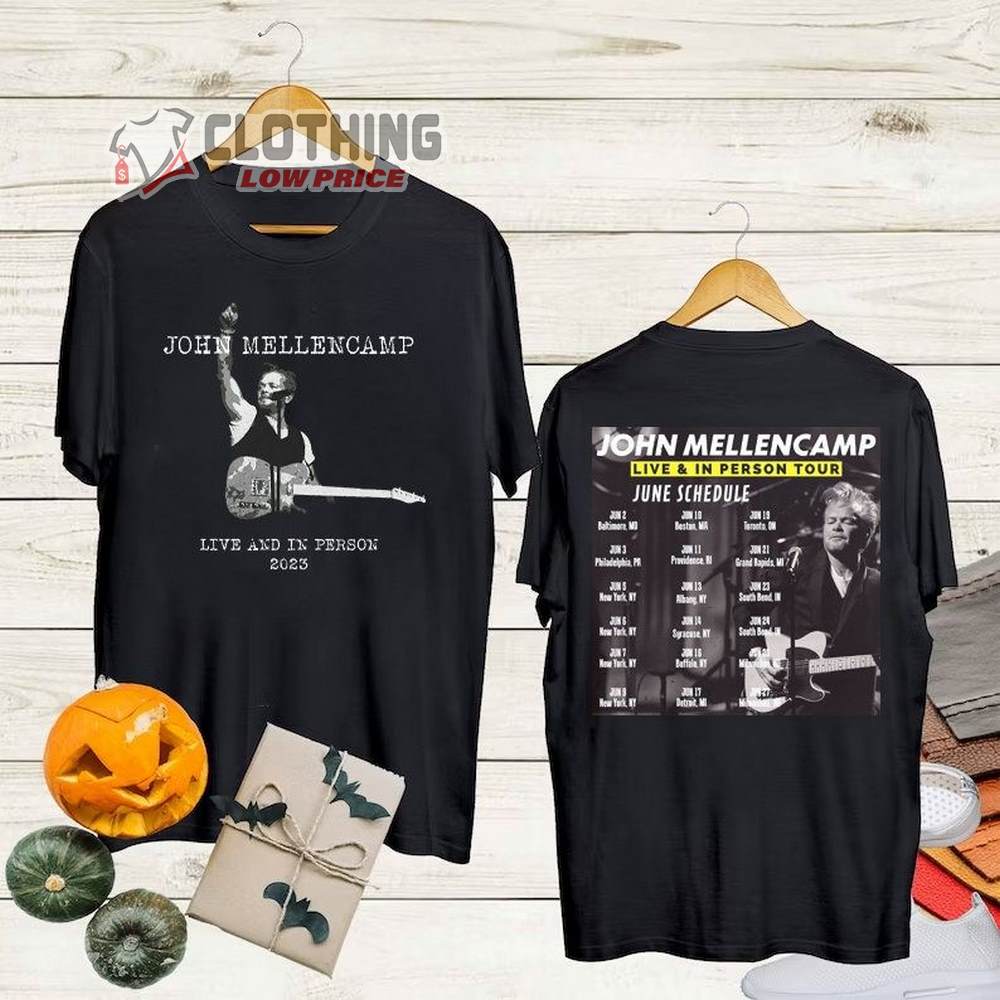 John Mellencamp 2023 Tour Unisex T-Shirt, Vintage John Mellencamp Shirt, John Mellencamp Tour 90S Tee