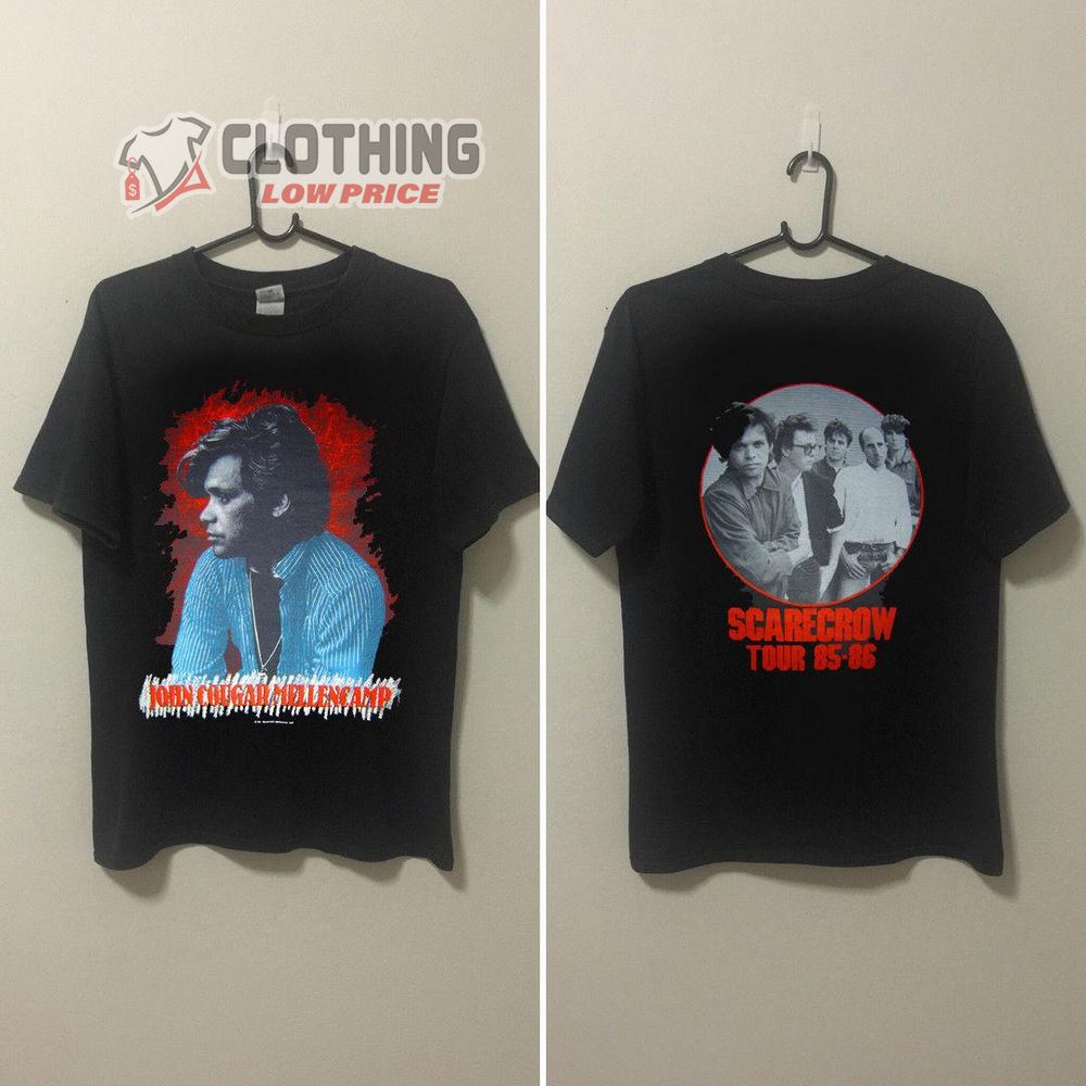 John Mellencamp Tour Dates Shirt, John Cougar Mellencamp Intage Rare Concert 85 Never Top Reprint T- Shirt , John Mellencamp Setlist 2023 Tour Shirt