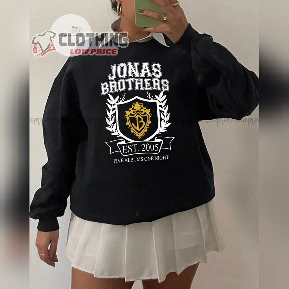 Jonas Brothers Seattle Sweatshirt, Jonas Brothers Presale Tour 2023 Tee, Five Albums One Night Tour 2023 Tshirt