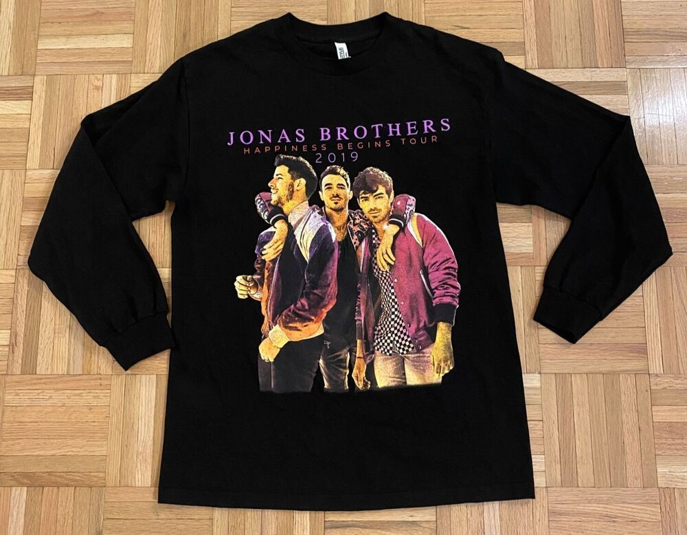 Jonas Brothers Ticket Prices 2023 Merch Jonas Brothers Happiness Begins Tour 2019 Long Sleeve T-Shirt