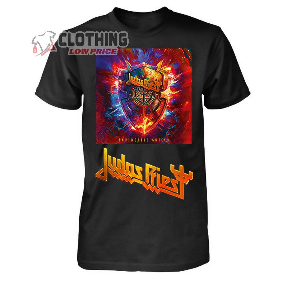 Judas Priest Invincible Shield Tour Merch, Judas Priest Tour Shirt