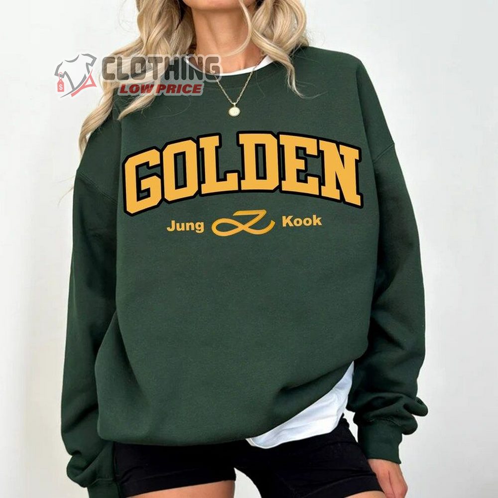 Jungkook Golden Album Sweatshirt, Jungkook New Album Tee, BTS Jungkook Golden Shirt, 3D Jungkook Ft Jack Harlow Hoodie, BTS Fan Gift