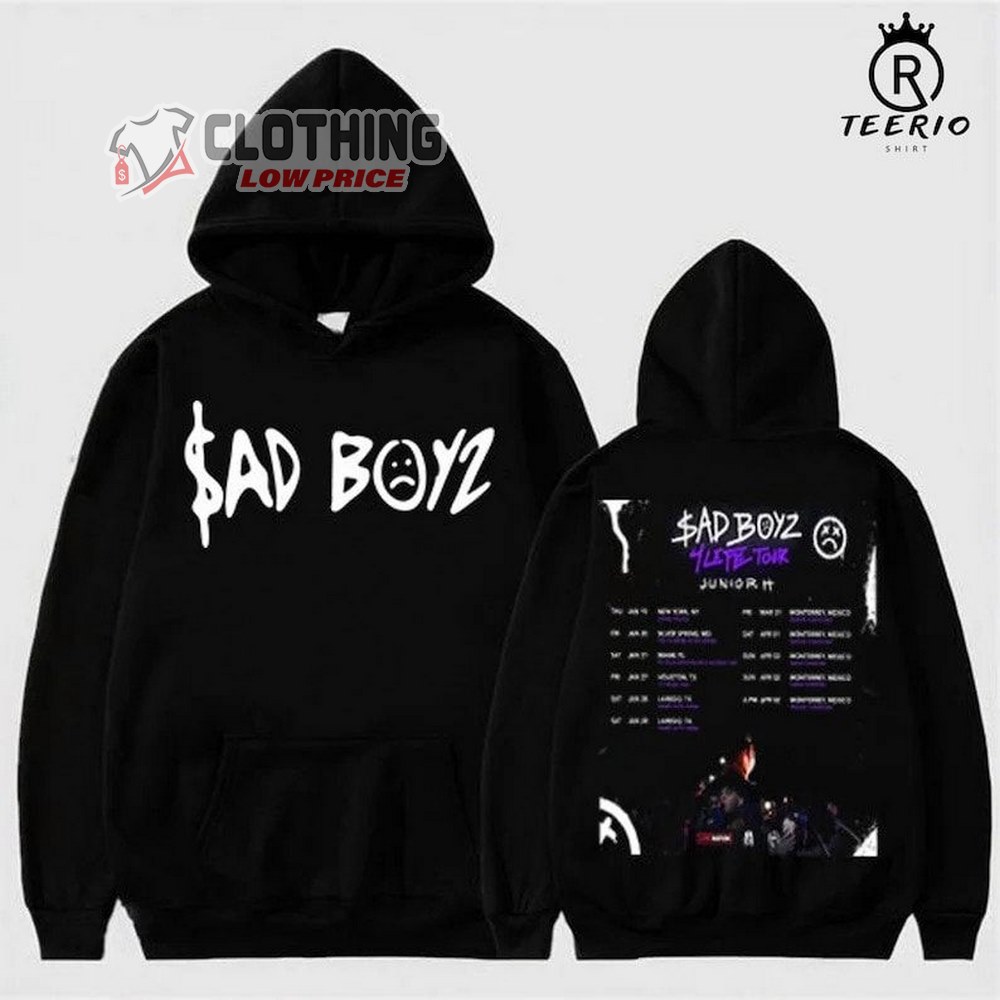 Junior H Sad Boyz Tour Dates 2023 Merch, Junior H Rapper Sad Boyz T-Shirt, Junior H Hoodie