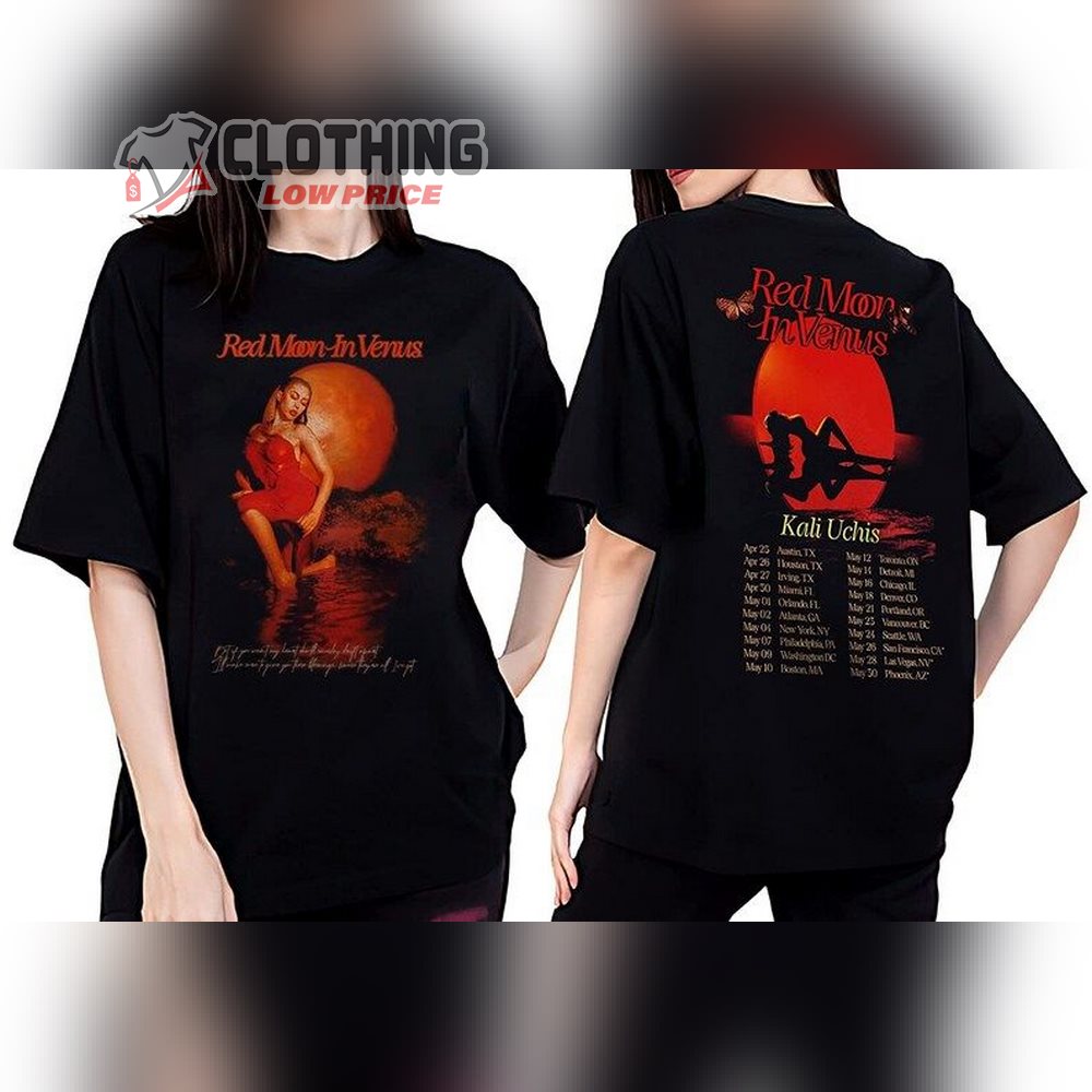 Kali Uchis Red Moon In Venus Tour 2023 Merch, Kali Uchis Unisex Tee Shirt, Sweatshirt, Hoodie