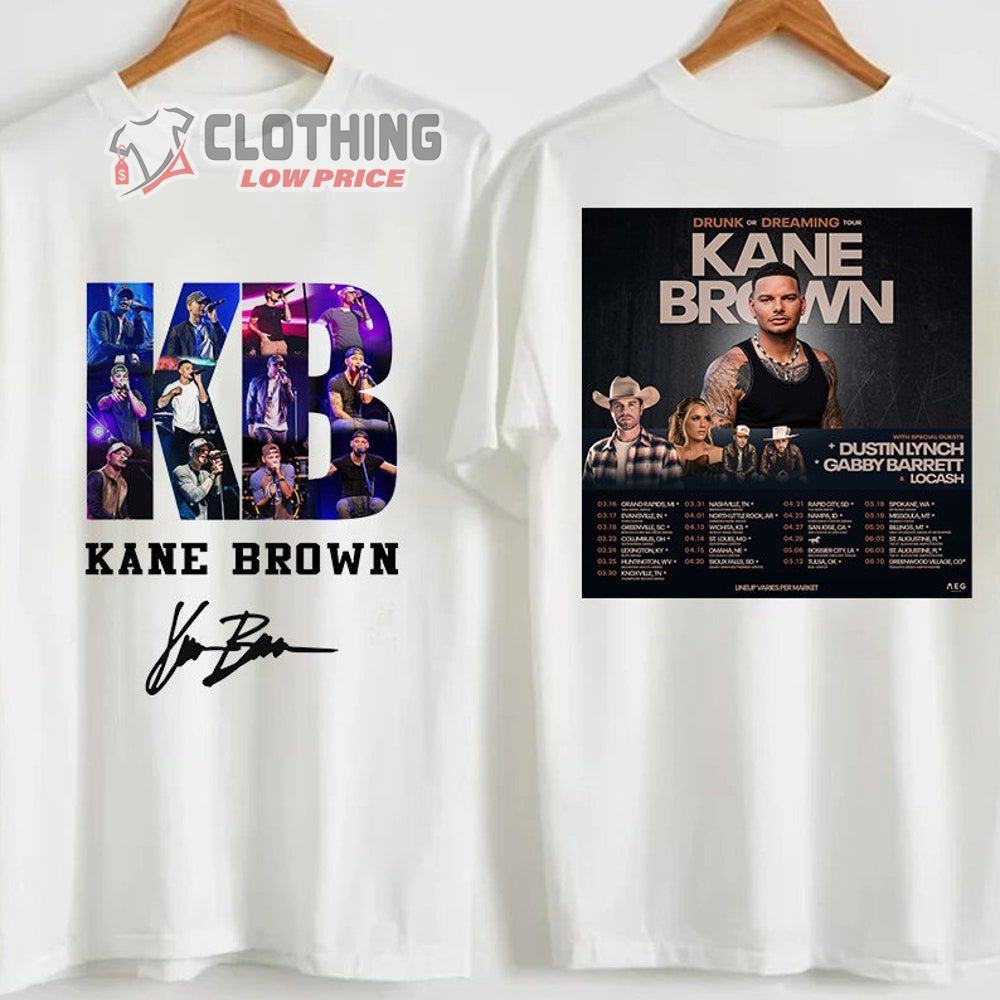 Kane Brown Drunk Or Dreaming Tour 2023 Merch Kane Brown Tour 2023 With Special Guests T-Shirt