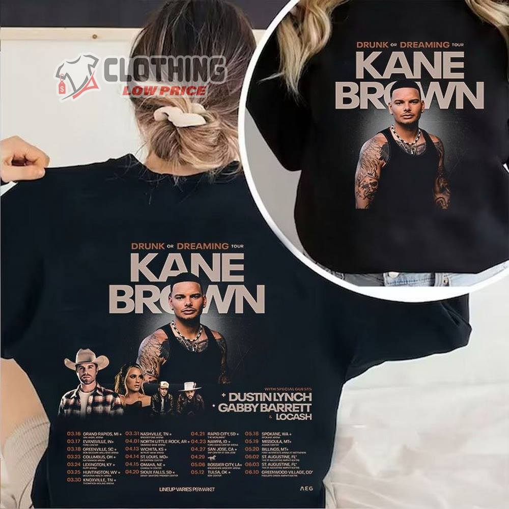 Kane Brown World Tour 2023 Unisex T-Shirt, Sweatshirt, Hoodie, Kane Brown With Special Guests Country Music Essential Tour 2023 Shirt