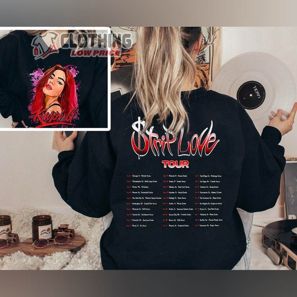 Karol G 2024 Official Strip Love Tour Hoodie