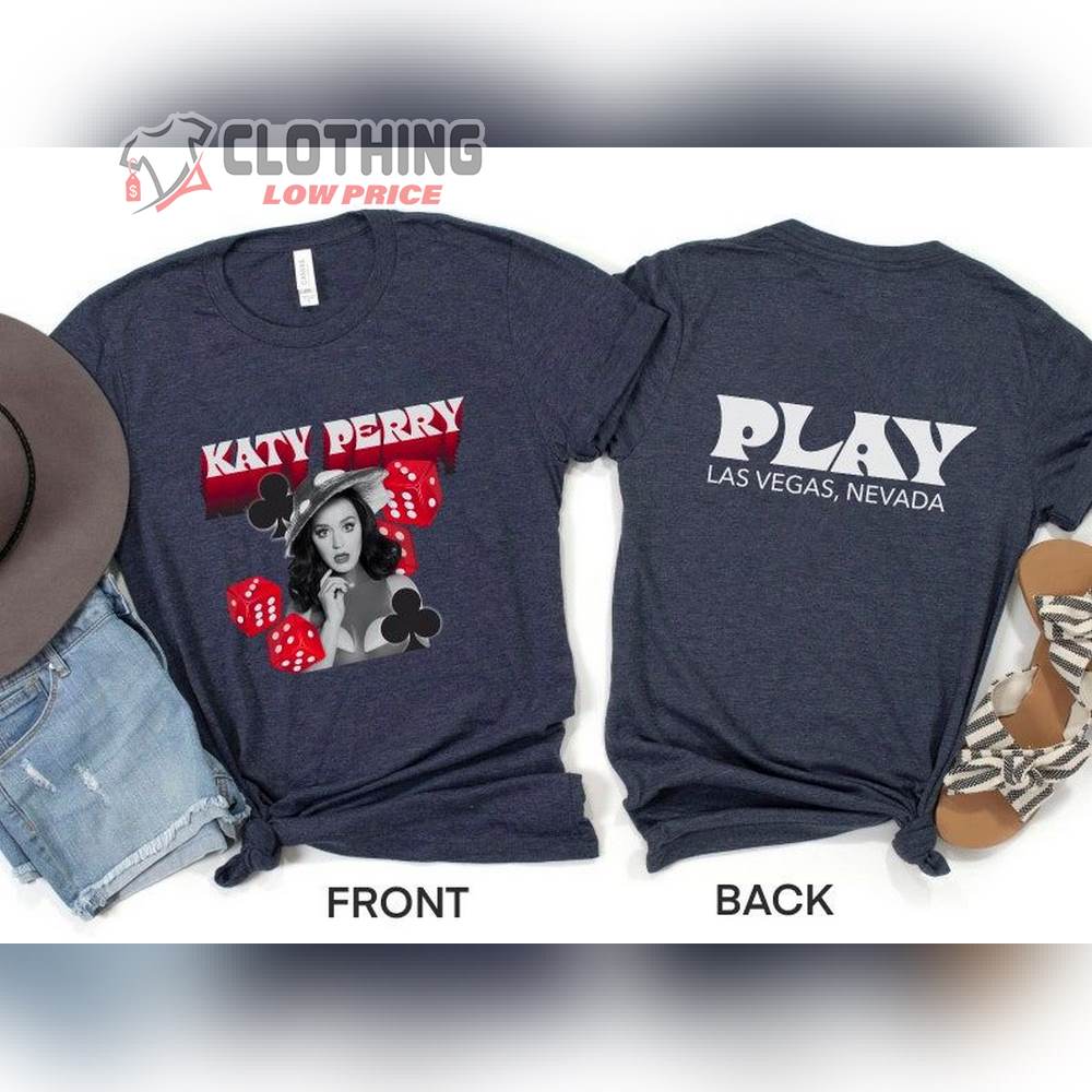 Katy Perry Play Las Vegas Short Sleeve Double-Sided Tee, Katy Perry World Tour Shirt