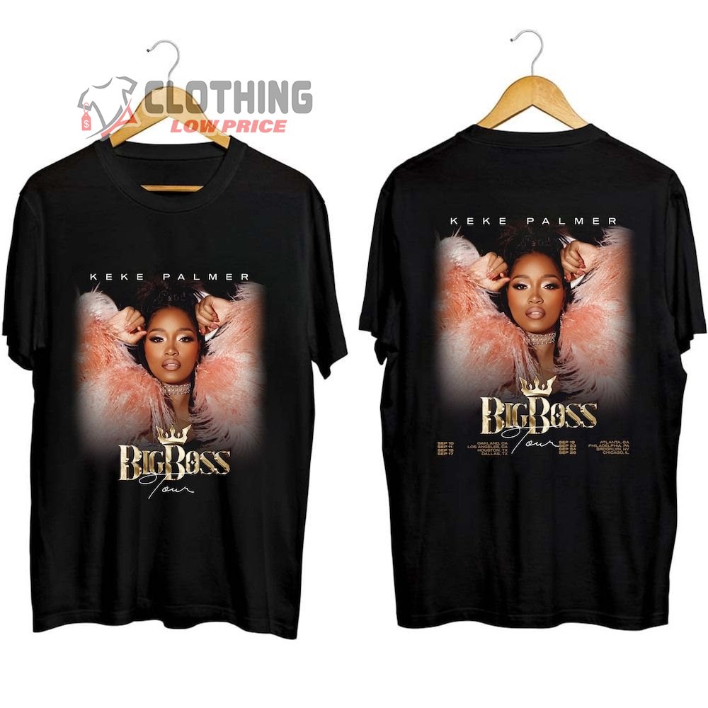 Keke Palmer Big Boss Tour 2023 Merch, The Big Boss Tour 2023 Album Shirt, Keke Palmer 2023 Concert T-Shirt