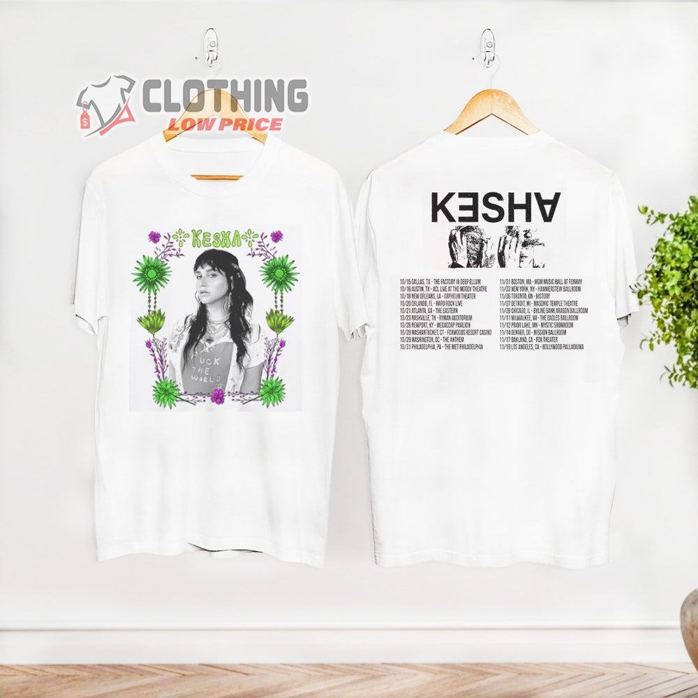 Kesha World Tour 2023 Merch, Fuck the World Shirt, Kesha The Gag Order Tour 2023 Tee, Kesha Concert Tour Dates 2023 Tickets T-Shirt