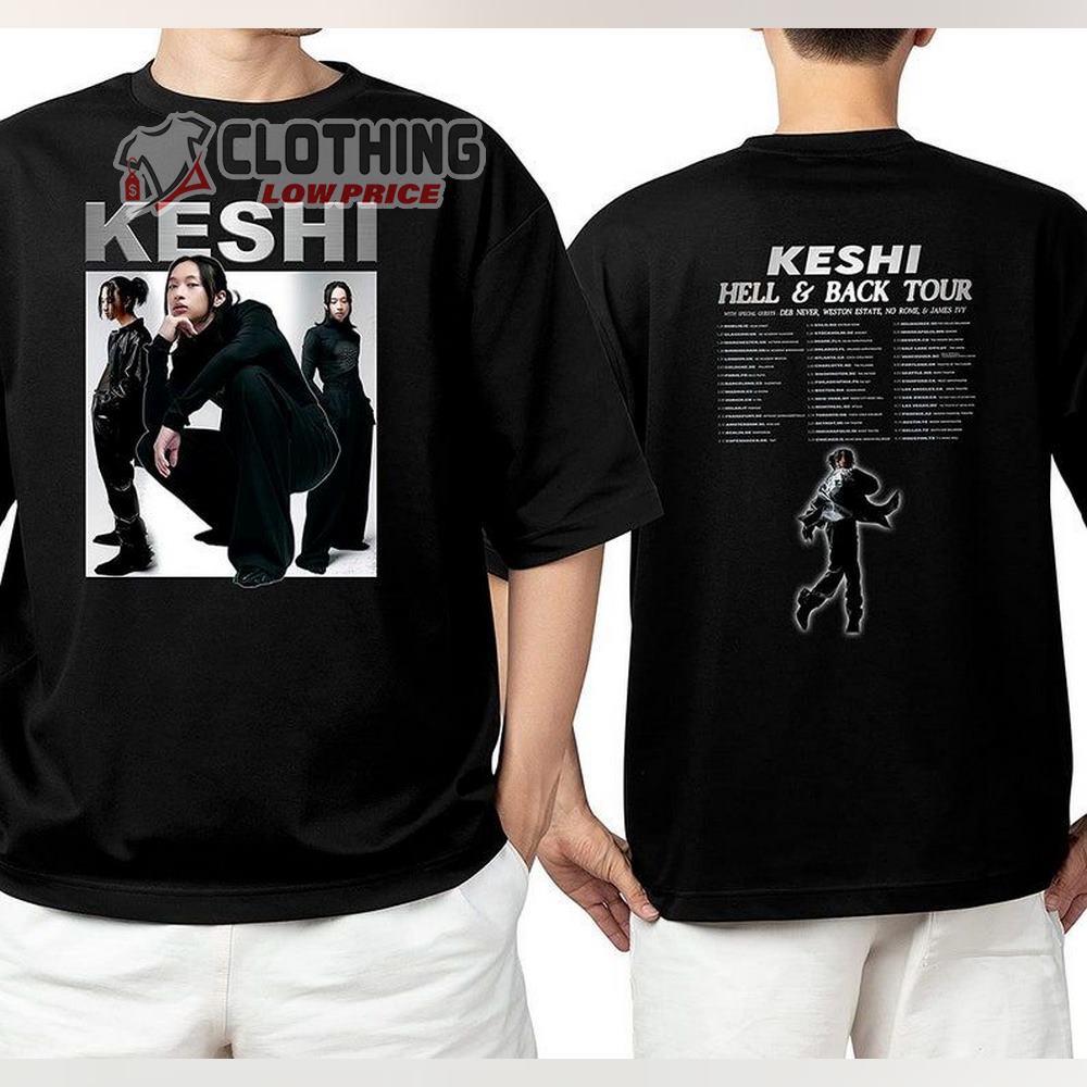 Keshi Hell & Back Tour 2023 With Special Guests Merch, Keshi World Tour 2023 Shirt Keshi Hell Heaven World Tour 2023 T-Shirt