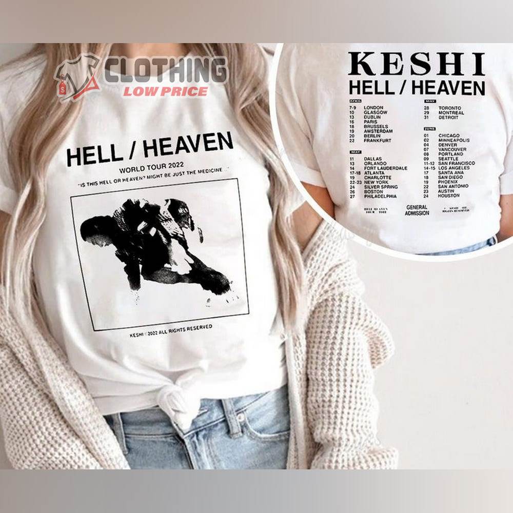 Keshi Hell Heaven World Tour 2022 Shirt, Its You Keshi 88 Rising Album Songs Shirt