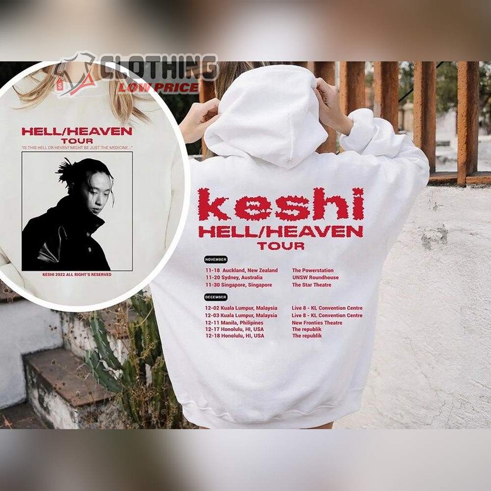 Keshi World Tour Setlist Hoodie, Like I Need You Sweatshirt, Somebody Merch