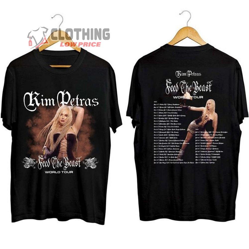 Kim Petras 2023 World Tour Unisex T-Shirt, Kim Petras Shirt, Kim Petras 2023 Feed The Beast World Tour Merch