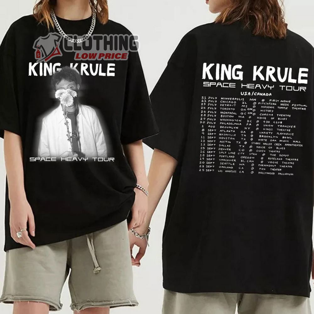 King Krule 2023 Space Heavy US Canada Tour Dates Merch, King Krule 2023 Concert Shirt, King Krule World Tour 2023 Tickets T-Shirt