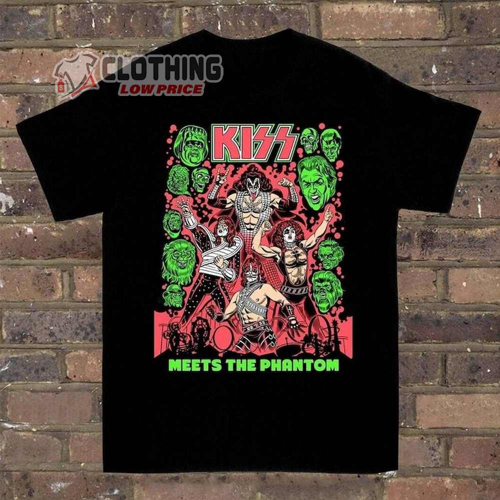 Kiss Meets The Phantom Merch, Kiss Rock Band Shirt, Kiss Tour 2023 Tee Shirt