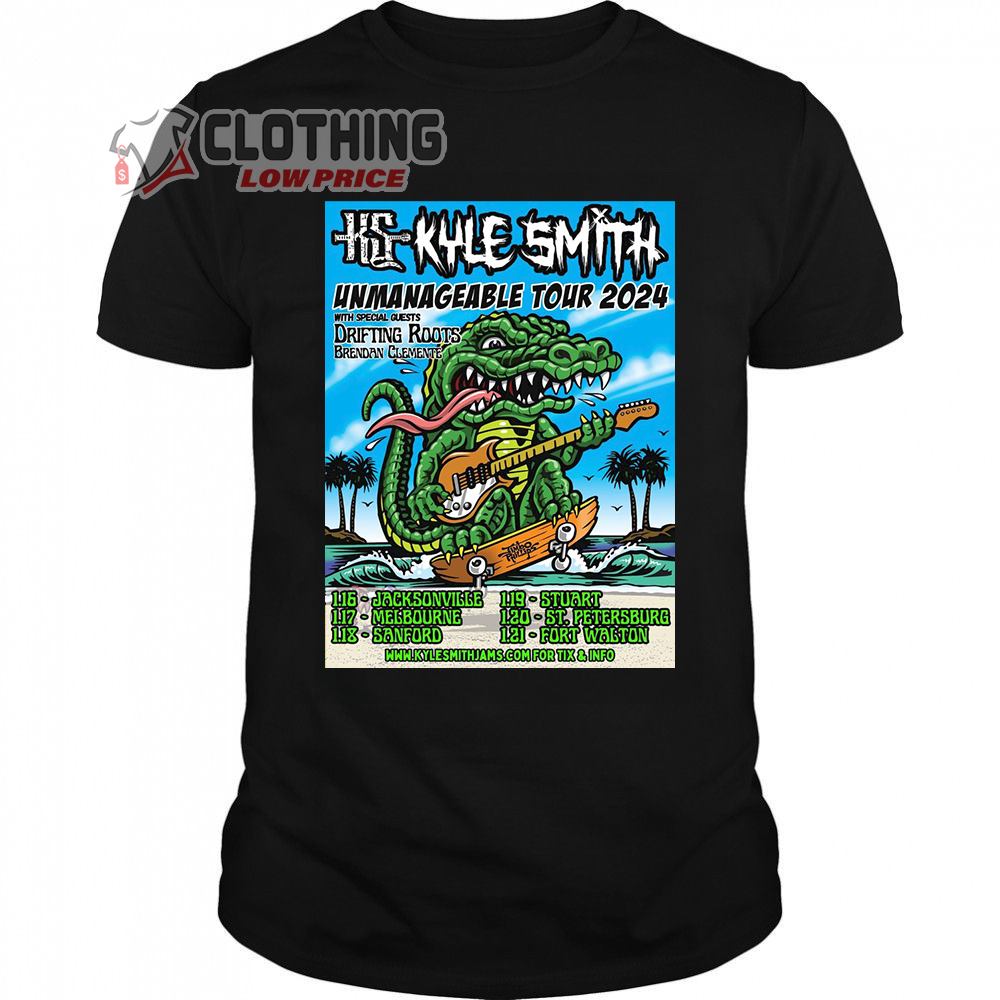 Kyle Smith Unmanageable 2024 Tour Merch, Kyle Smith Poster 2024 Shirt, Kyle Smith 2024 Tour T-Shirt