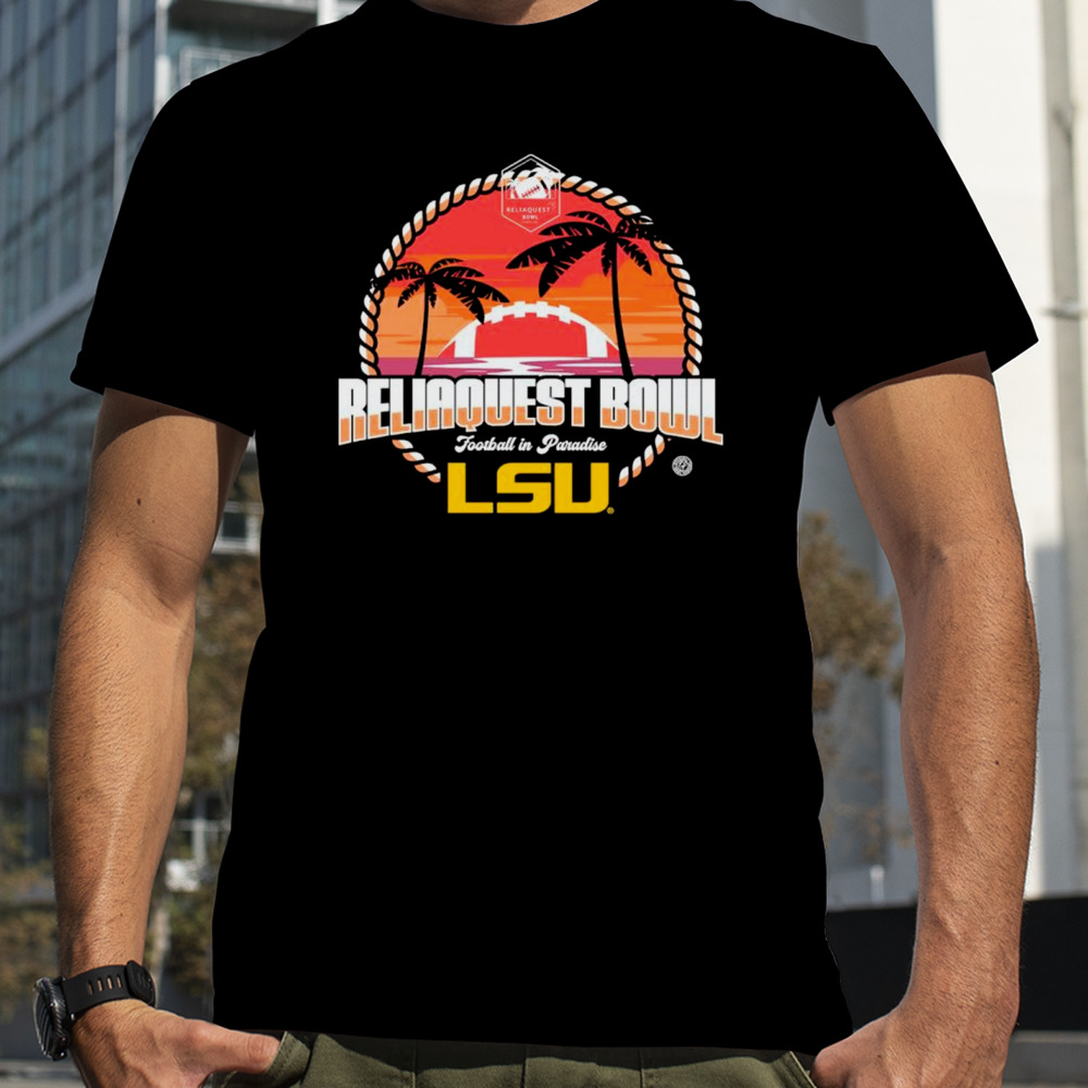 LSU Tigers 2024 ReliaQuest Bowl football in Paradise shirt