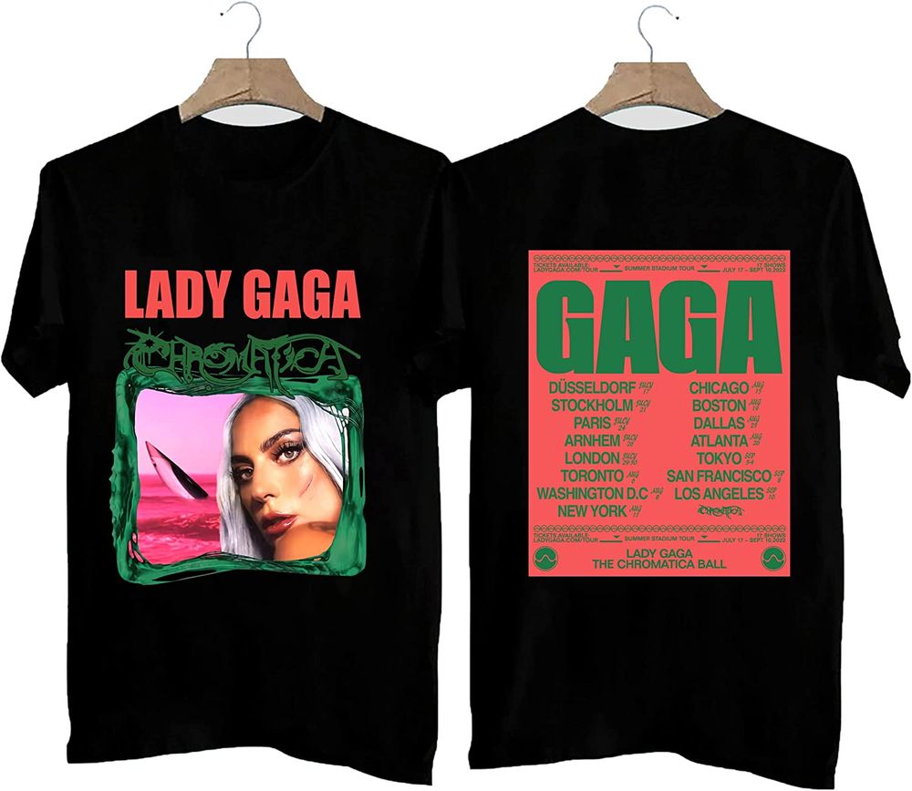 Lady Gaga The Chromatica Ball Tour 2022 Merch Ld Gaga World Tour T-Shirt