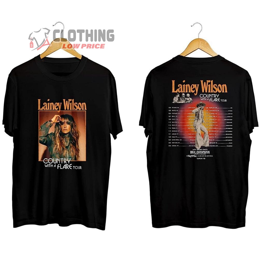 Lainey Wilson Tour 2023 Merch, Lainey Wilson Fan Shirt, Lainey Wilson World Tour 2023 Setlist T-Shirt