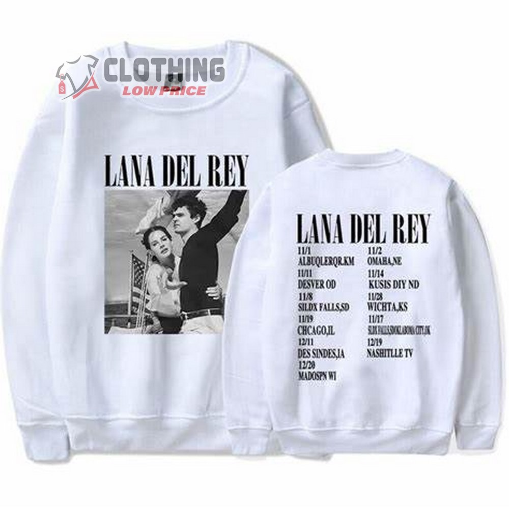 Lana Del Rey Tour 2023 United States  Unisex Sweatshirt, Lana Del Rey Tour 2023 Setlist Merch, Lana Del Rey Albums Shirt