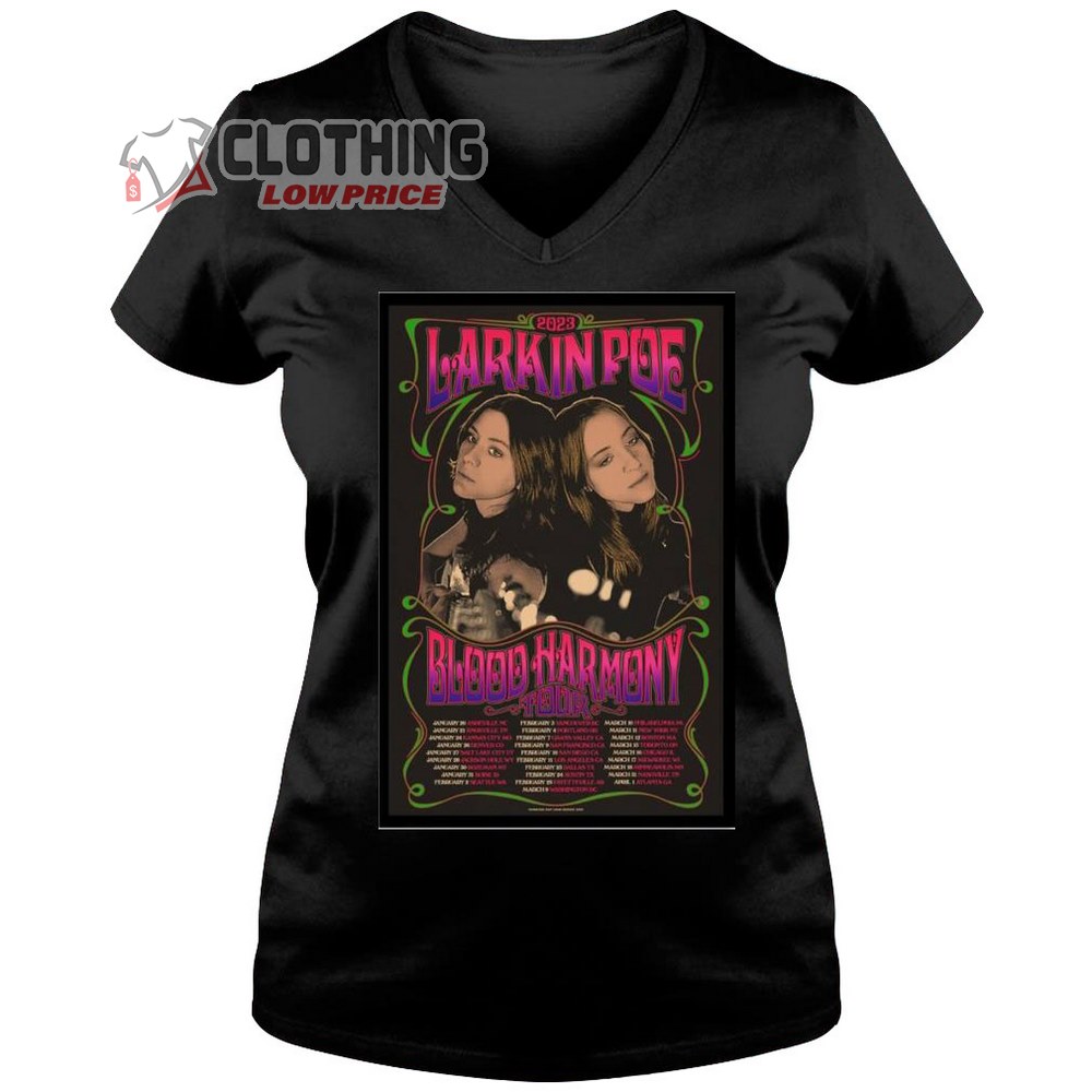 Larkin Poe Blood Harmony 2023 Tickets Merch Larkin Poe World Tour 2023 Shirt Larkin Poe Tour Dates 2023 T-Shirt