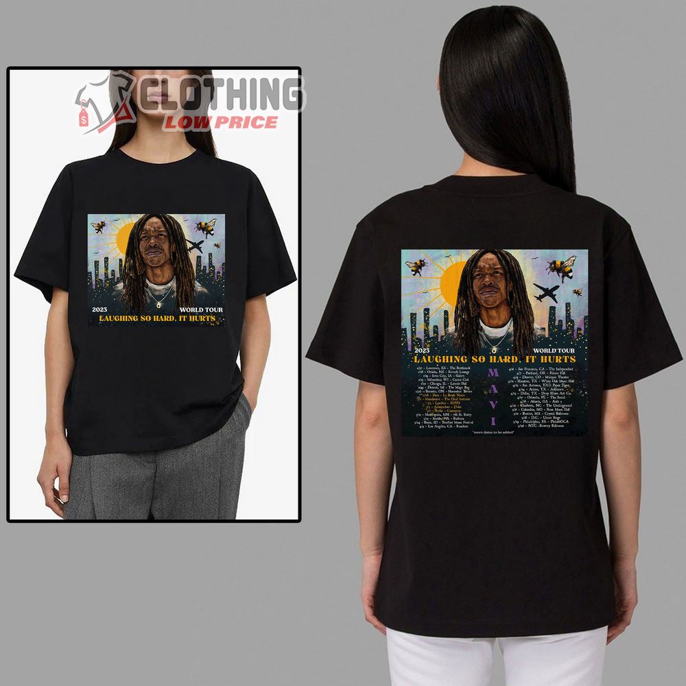 Laughing so Hard It Hurts World Tour 2023 Merch, Laughing so Hard It Hurts Tour 2023 Mavi T-Shirt